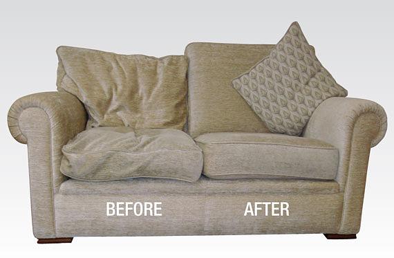 Sofa cushions, new or revamped.